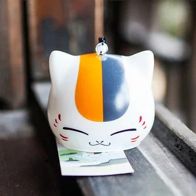 

Glass Madara Cat Wind Chime Japanses Anime Natsume Yuujinchou Creative Jellyfish Wind Bells Chime Room Decoration Home Ornament