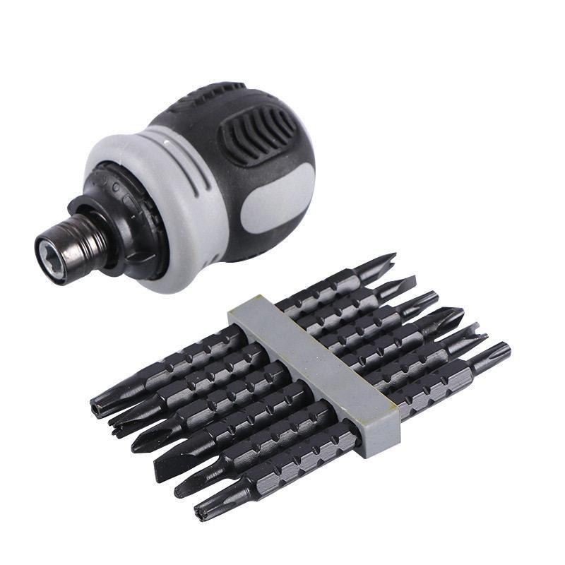 1 Set Telescopic Ratchet Screwdriver Magnetic Adjustable Shank Labor Saving Hand Tool For Narrow Space Home Equipment Repair