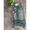 STREETRICH Y2K Amerikanska Nya Mönster Broderi Baggy Jeans High Street Vintage Hip Hop Mode Casual Joker Par Vida Ben Byxor