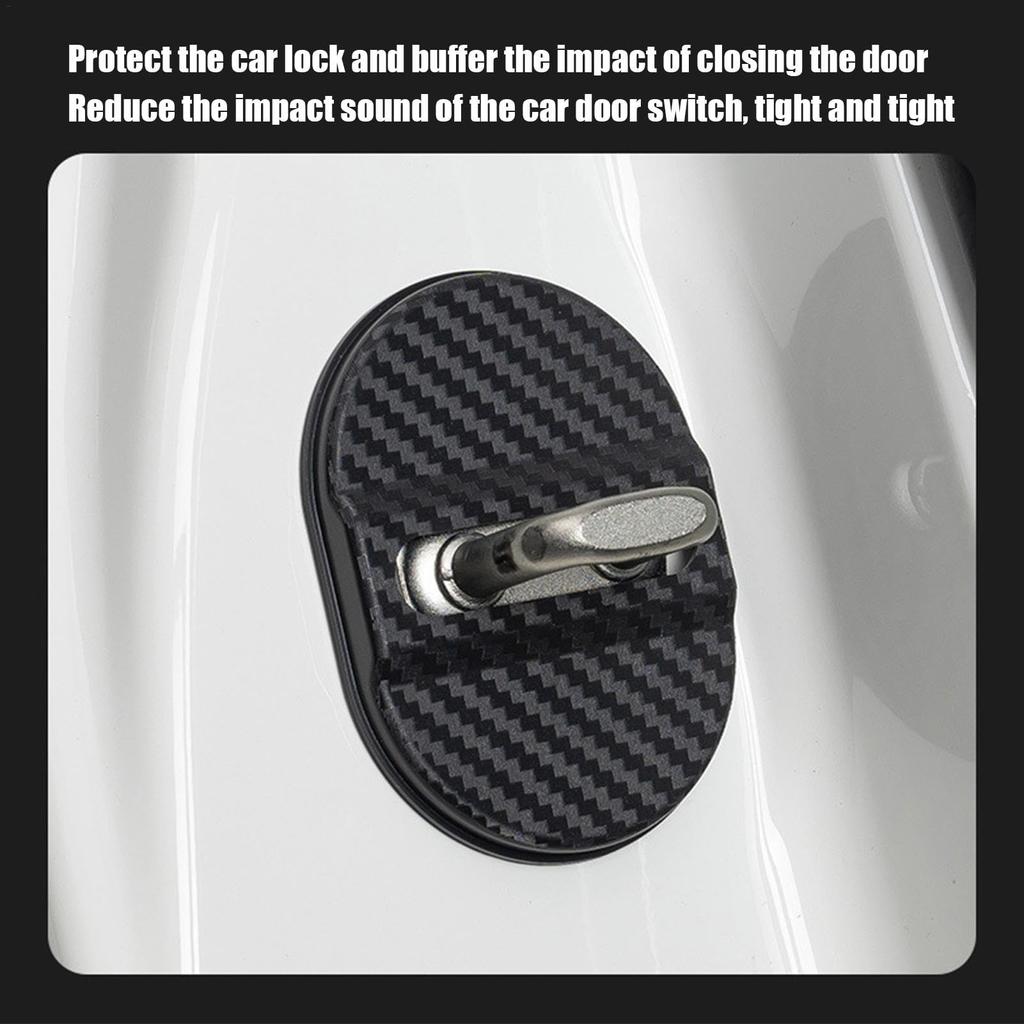 Rebornsun Car Door Latch Lock Trim Cover, Car Door Latch Protection Cover - Auto