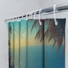 Soft Gradient Shower Curtain Pink Ombre Bathroom Decor For Home Decoration Size 72X78 Inches (White Tub)