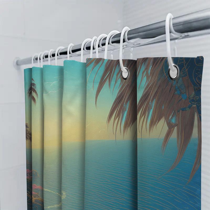 Soft Gradient Shower Curtain Pink Ombre Bathroom Decor For Home Decoration Size 72X78 Inches (White Tub)