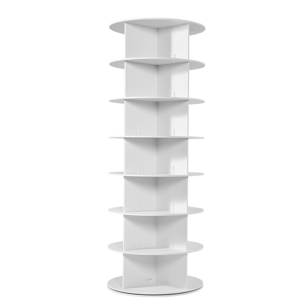 Torre Giratoria de Zapatero de 7 Niveles, Zapatero Giratorio 360°, Exhibidor Giratorio Redondo tipo Carrusel de Almacenamiento, Organizador Giratorio de Mesa (Lazy Susan) Independiente para