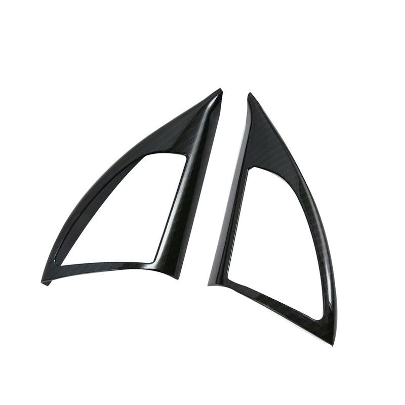 

2 шт. салон автомобиля на передней стойке, звуковой динамик, рамка, крышка, декоративные детали, автоаксессуары для BMW X2 F39 углеродного волокна черного