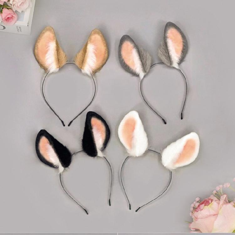 Animal Ears Headbands Animal Tail Bunnies Costumes Bunnies Ears Headband Faux Furs Tail Halloween Cosplay Party Costume
