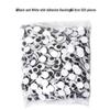 Self-Adhesive Movable Black and White Eyeballs with Eyelashes for Creative DIY Accessories