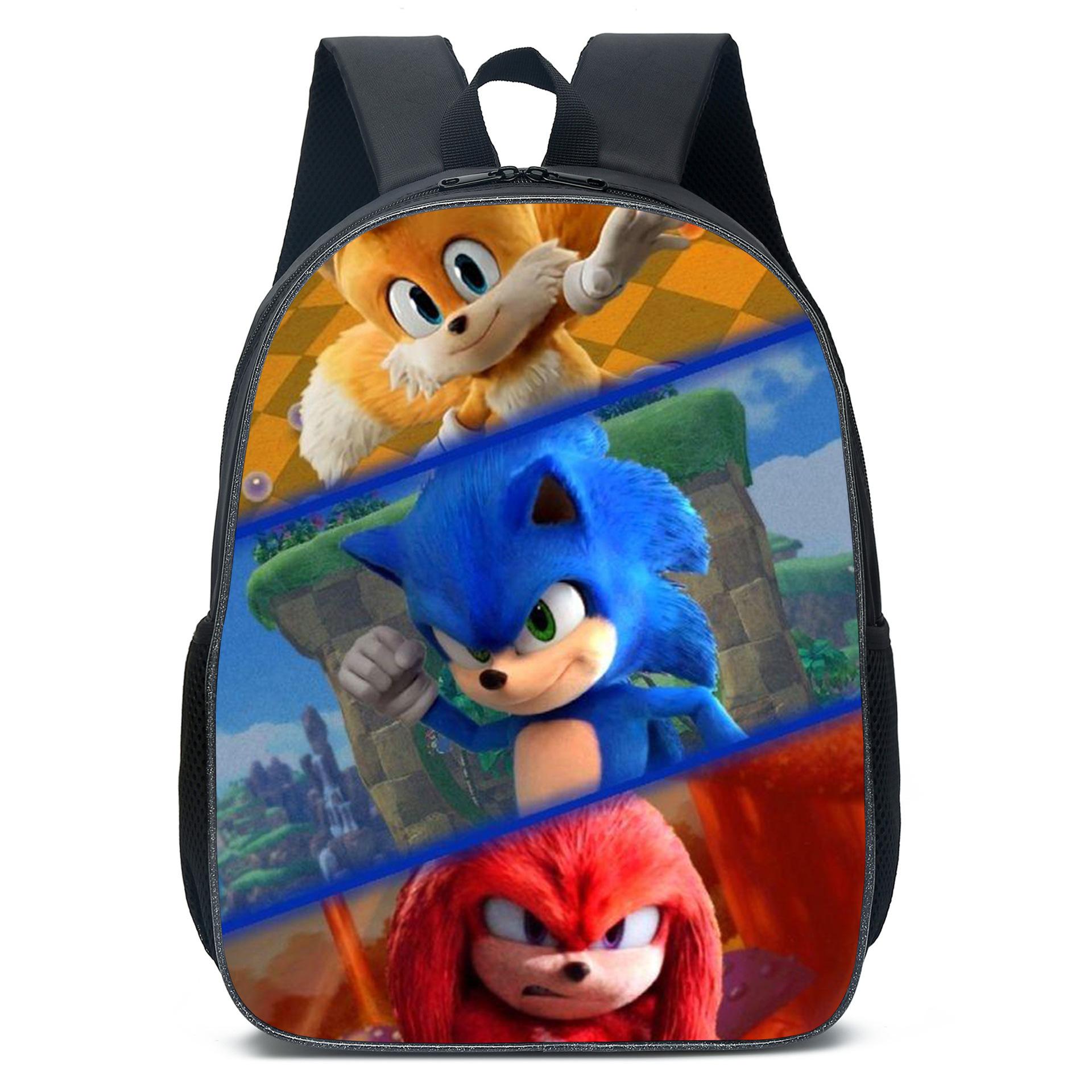 Cartoon Animation Sonic Primary And Secondary School Students Schoolbag Children S Men S And Women S Backpack Schoolbag Backpack