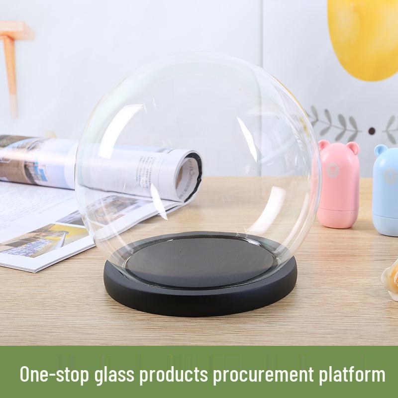 Spherical Glass Display Box & Dust Cover for Hand Models