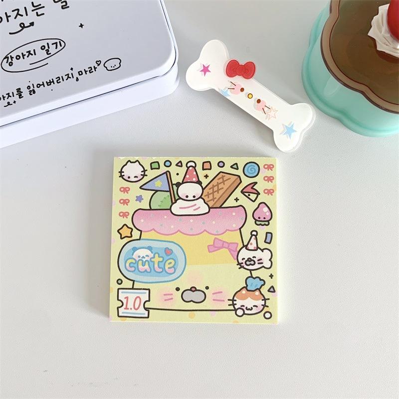 50sheet Cute Cat Memo Pad Amercian Style Lovely Kitten Sticky Note 8*8cm Kawaii Stationery Scrapbook Decorative Paper Student