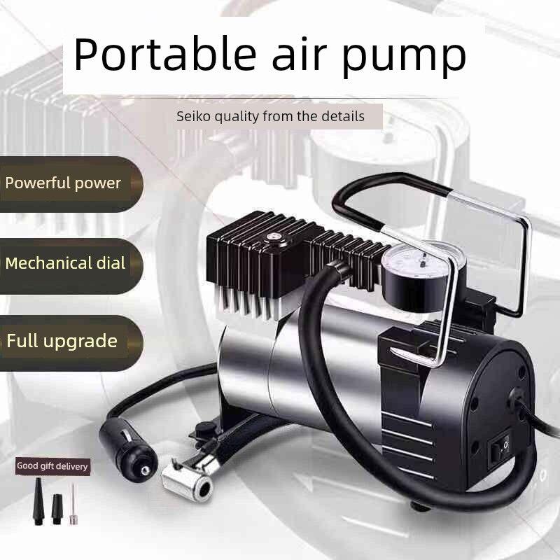 

German Japan Import Technology Vehicle Air Pump Double Cylinder High Power Air Pump Car Air Pump Tire Stool 16-Cylinder Motor Pump [Charged in 5-6 Minutes]