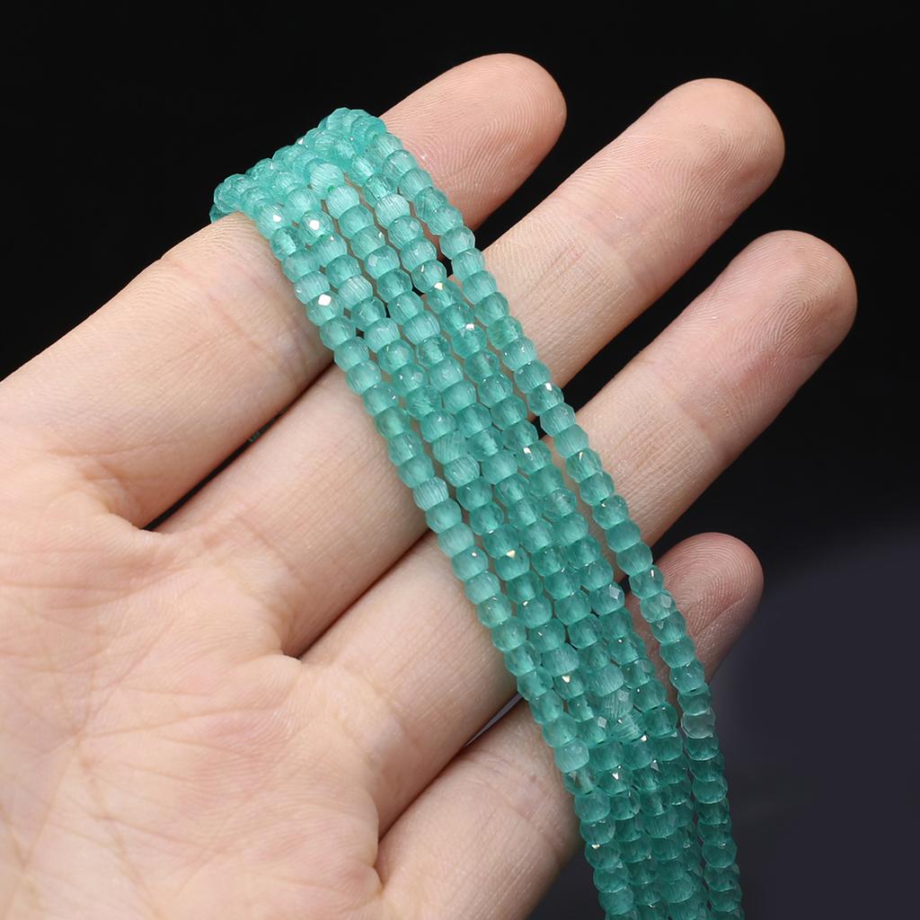 Natural Stone Beads Faceted Beads Abacus-Shaped Beads 2x3 MM Charms For Jewelry Making DIY Necklace Bracelet Earrings Accessory