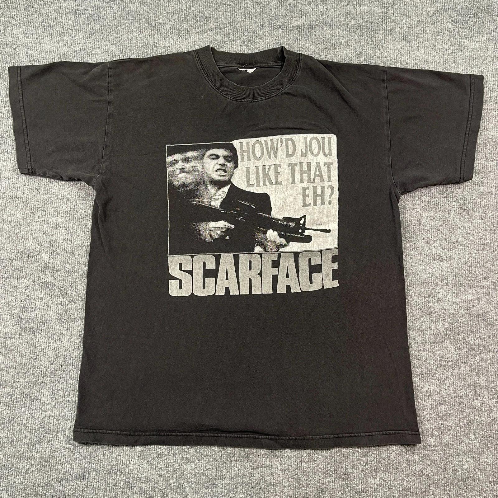 Винтажная футболка Y2K Scarface How d You Like That Eh L 21x27 Тони Монтана Аль Пачино 2XL