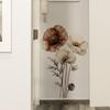 Adesivo da Parete Creativo Minimalista Fiore di Papavero Elegante Autoadesivo Rimovibile Decorazione per Camera da Letto Soggiorno Parete di Sfondo Casa Arte Murale