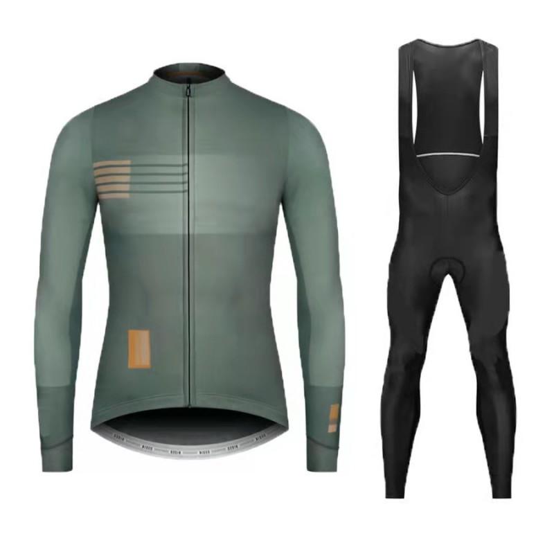 Men Women Cycling Jersey Set Long Sleeve Breathable Mountain Bike Outfit Sportswear