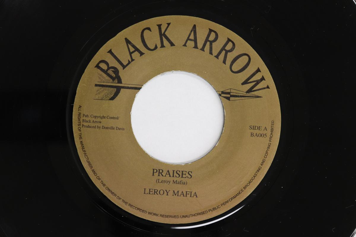 

7inch Record LEROY MAFIA - Praises / Dub BA005 BLACK ARROW REC UK Reggae, Ska & Dub Used