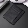 Genuine leather card bag, first layer cowhide card clip, ultra-thin bank credit card cover, multi-card position, and small ID bag.