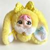 Lucky Rabbit Silicone Plush Pendant: Cute Doll Ornament for Gift