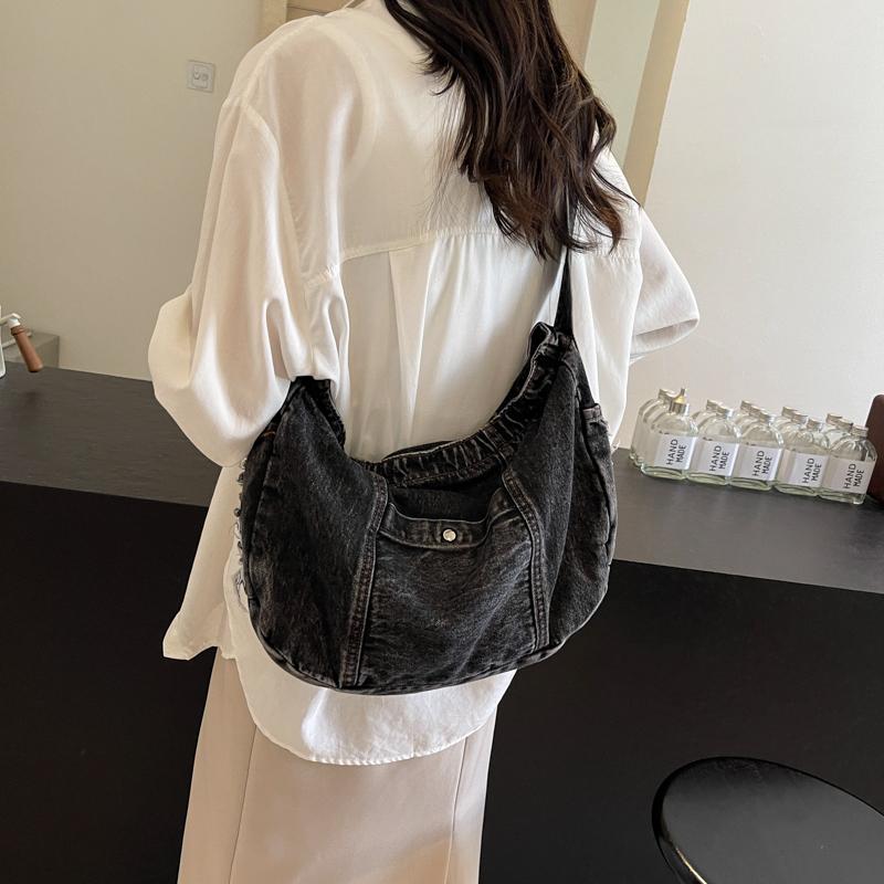 Denim Bag Messenger Bag Women's Crossbody Bag Student Classes Shoulder Bag
