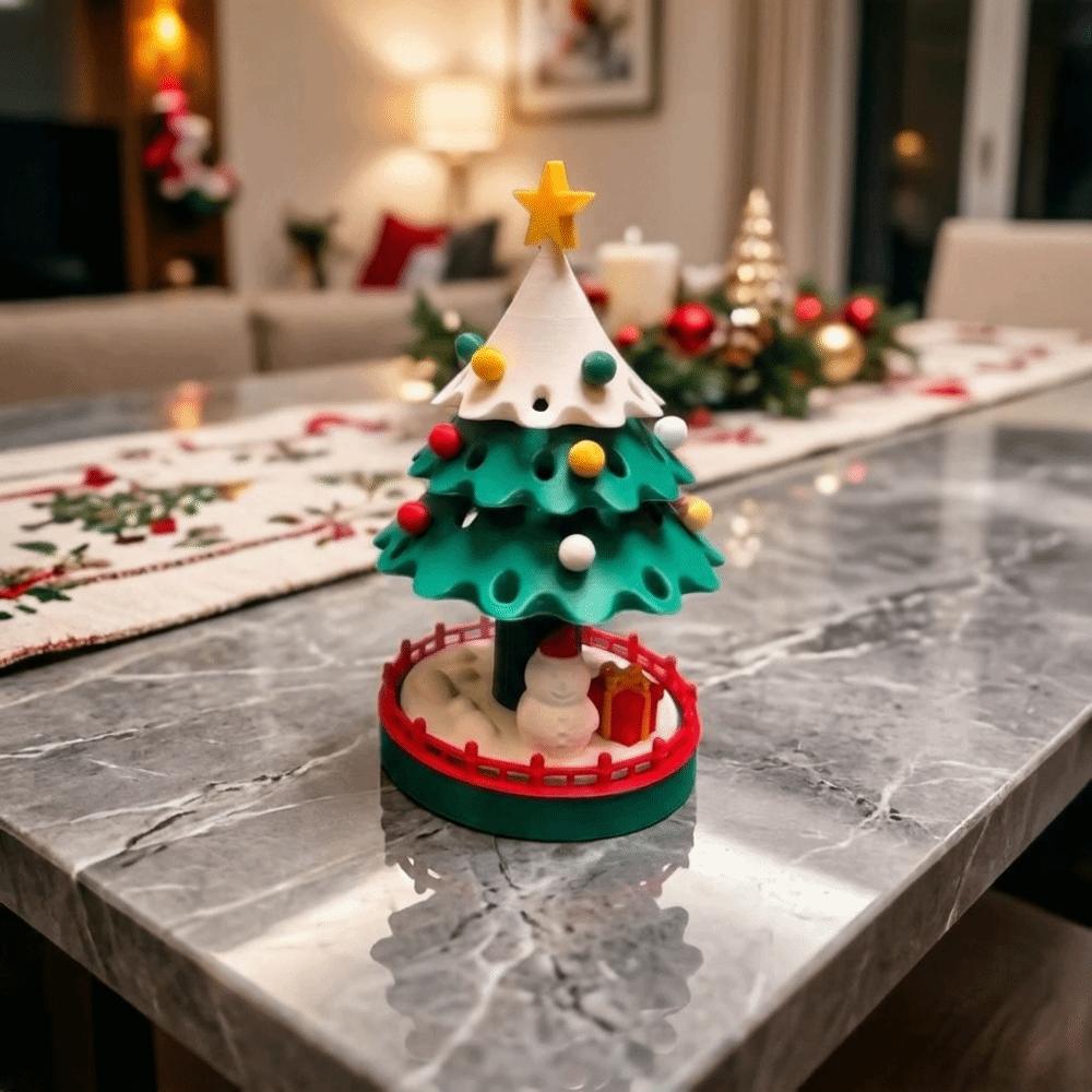 3D Printed 3D Printed Dancing Christmas Tree Detachable Christmas Tree Stress Relief Toy Bedroom