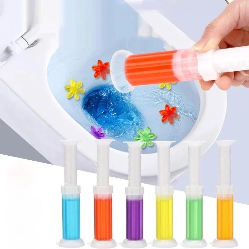 Toilet Cleaner Gel Deodorant Air Freshener Aromatic Flower Needle Detergent Flower Toilet Bathroom Fragrance Deodorant Cleaning