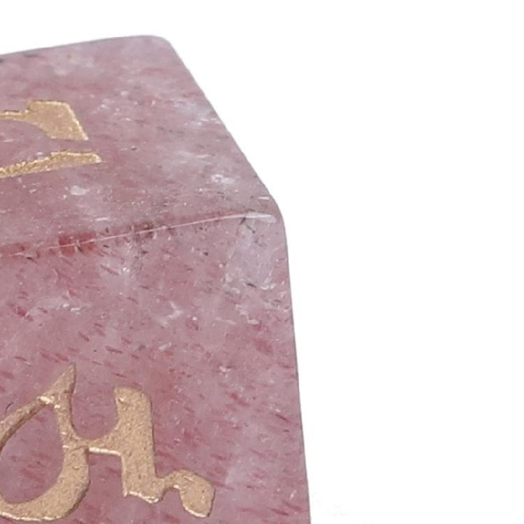 Natural Crystal 6 Sided Round Corner Dices Mult Sided Table Game Dices Math Counting Teaching Tool Mahjong Accessories