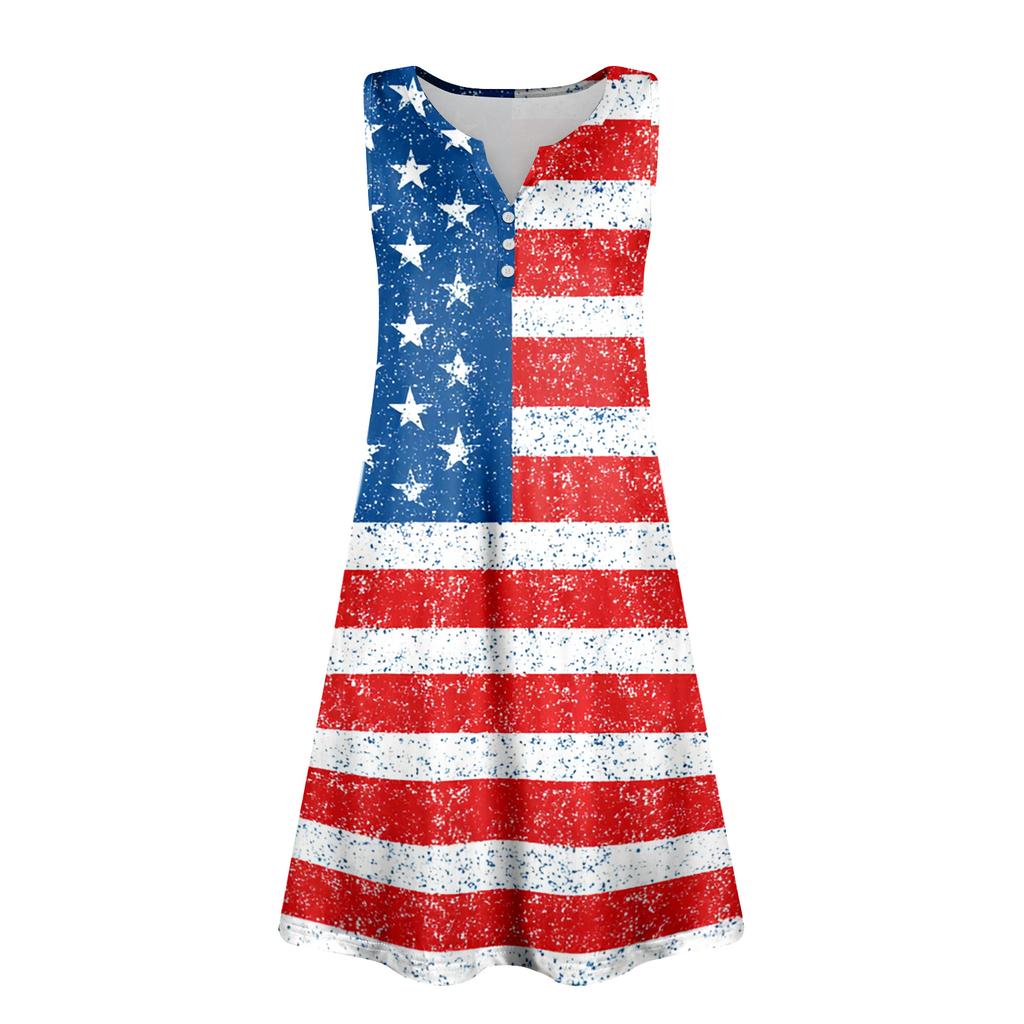 Damen Sommerkleider Lockeres V-Ausschnitt Ärmelloses Sommerkleid Kleid Mit Taschen