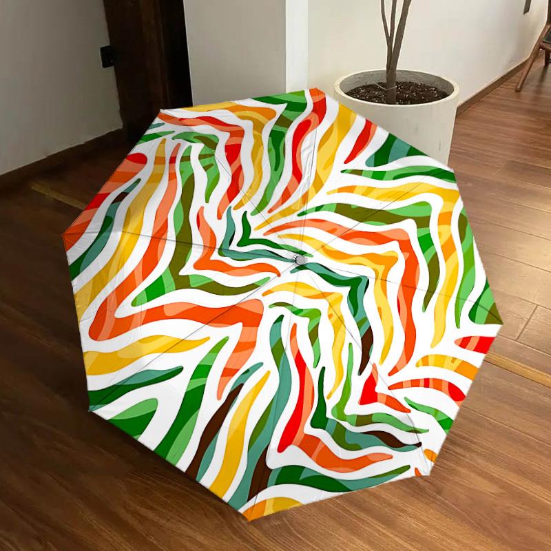 

1pc Abstract Pattern Automatic Open/Close Umbrella, Formal Events - Ideal Gift for Family or Friends, Outdoor Accessory yy251211259