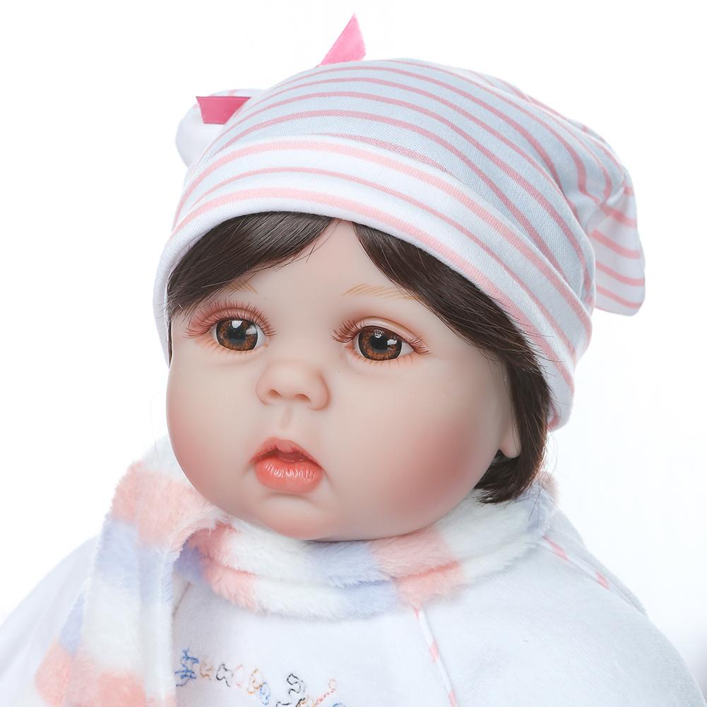 NPK Reborn 55CM Weiches Silikon Neugeborenen-Babypuppen Spielzeug Große Lebensechte Puppen