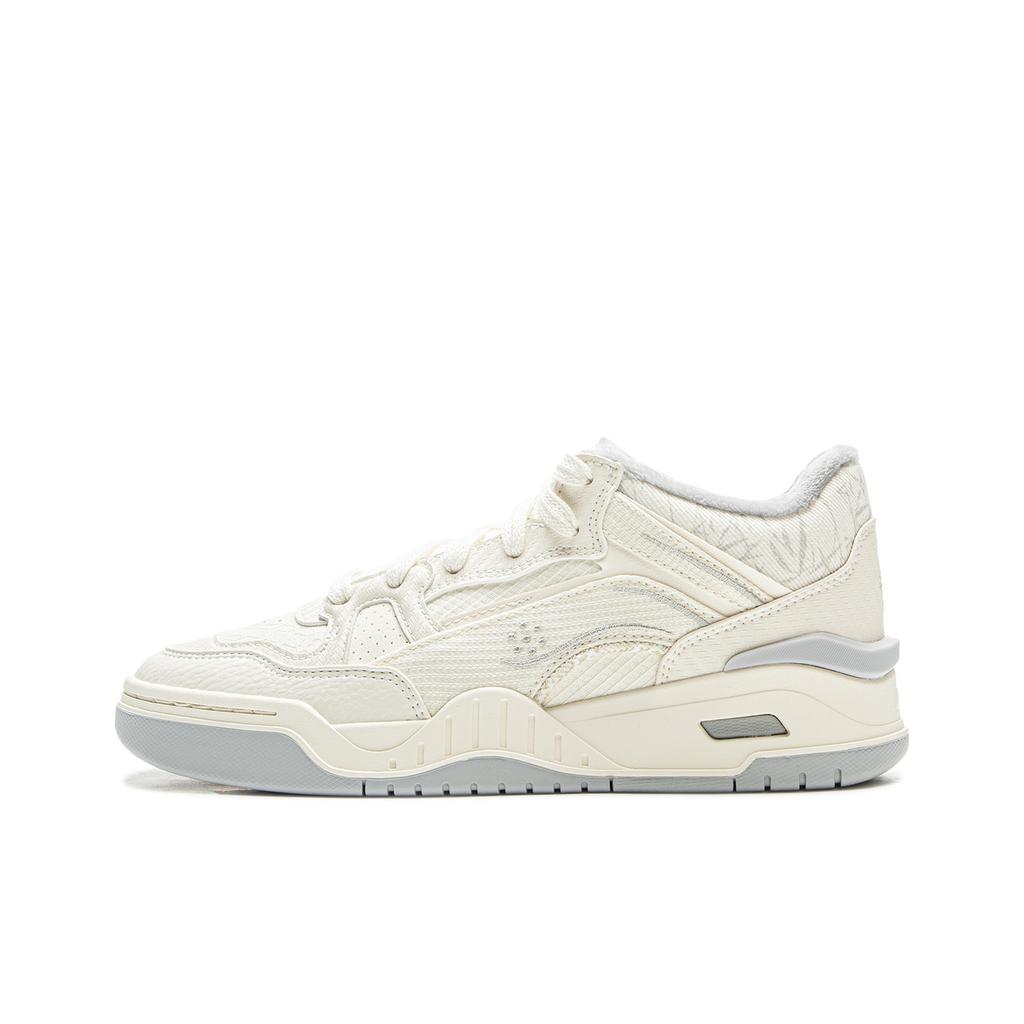 Li Ning Yue Bai 2 Mid Comfortable Fashion Wrap Warm Wear-Resistant High-Top Sneakers Women Sneakers Off-White AGCV332-5