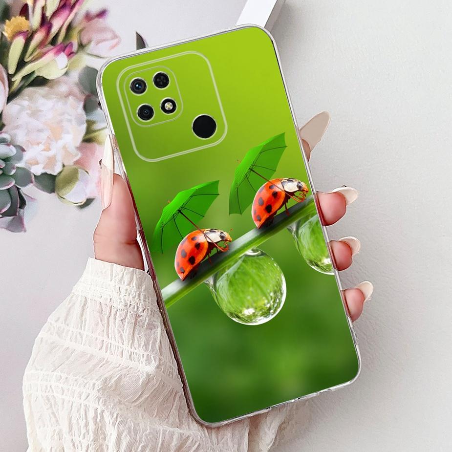 For Xiaomi Redmi 10C Case Cute Cat Luxury Butterfly Painted Cover 6.71'' Soft Silicone Case For Xiaomi Redmi 10C Redmi10C Fundas