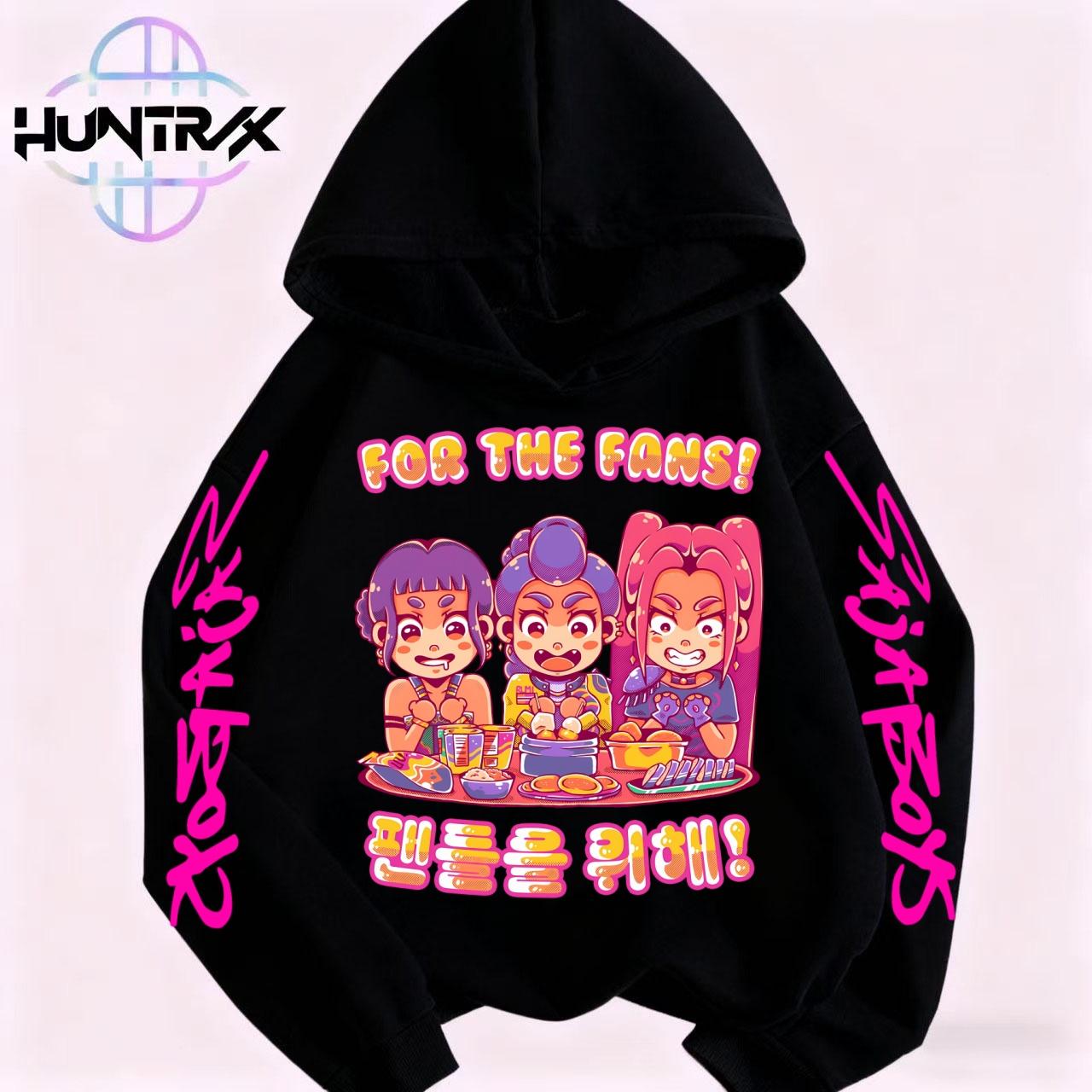 

2025 K-pop Охотник на демонов Мультяшные девочки Мальчик Толстовка с капюшоном Теплая Детская Корейская волна Мода Повседневные Топы Повседневная Одежда для девочек 100