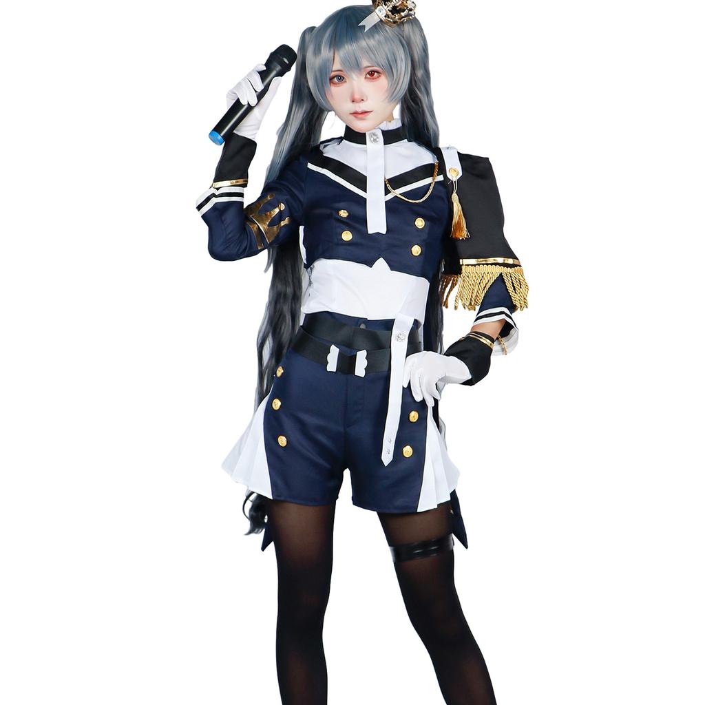 Wudu military uniform cos costume world plan colorful stage virtual idol cosplay animation performance costume female
