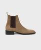 Firenze Atelier Rians_Slim Toe Square Banding Chelsea Boots 3338 [Beige Nubuck]