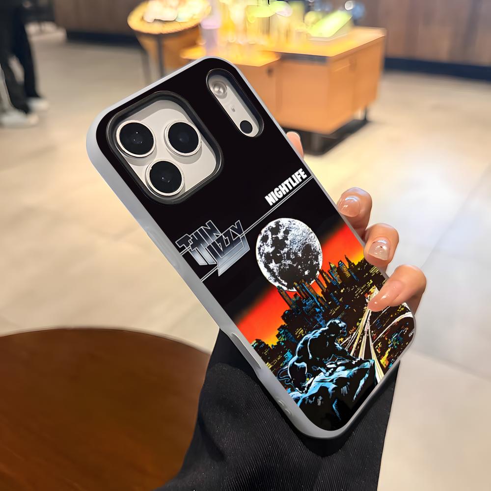 

Rock Band T-Thin LizzyS Phone Case For IPhone 17 Air 16 E 15 14 Plus 13 12 11 Pro Max Jelly 2 In 1 Protective Case iPhone 15 Pro Max