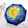 1pc Cosmic Swirl Automatic Umbrella - Automatic Opening And Closing, Sturdy Iron Frame, Portable Folding Design Yy251018192