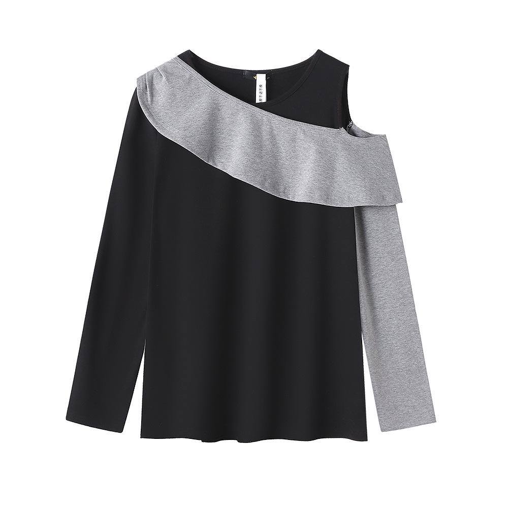 Women s Plus Size Off-Shoulder Two-Piece Shirt, Spring/Autumn 2026 2XL (130-160 jin)
