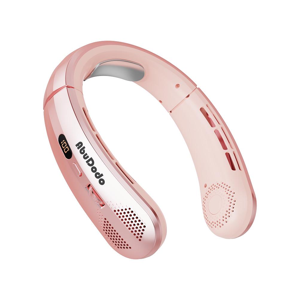 Portable USB Rechargeable Bladeless Neck Fan - Silent Outdoor Wearable Cooler X37