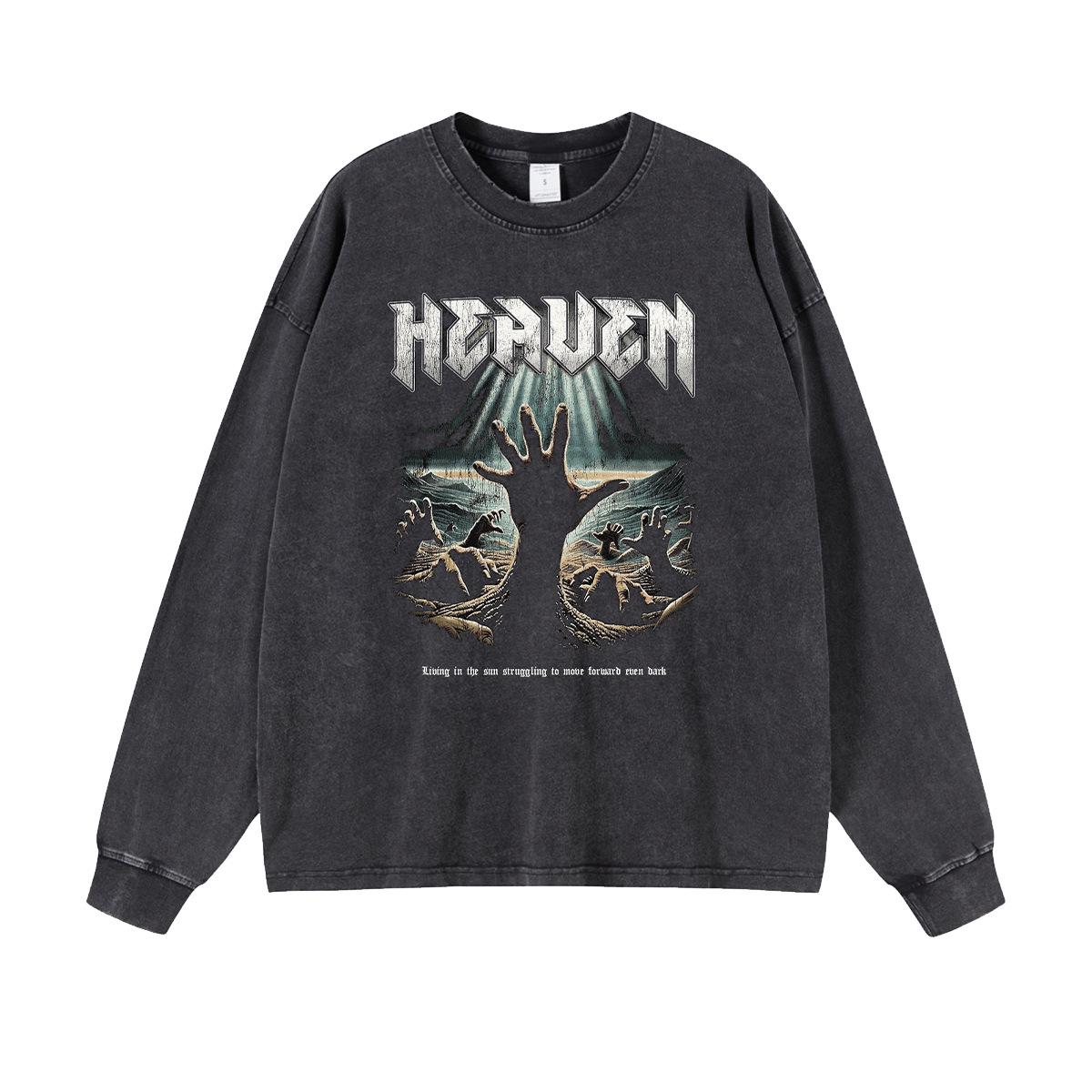 

Men s Retro No-Feel Print Long Sleeve T-shirt, 250g, Autumn 2025 Collection L