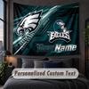 Custom Name Text Tapestry,Philadelphia Eagles Decorative Wall Hanging, Background Tapestry For Home Bedroom