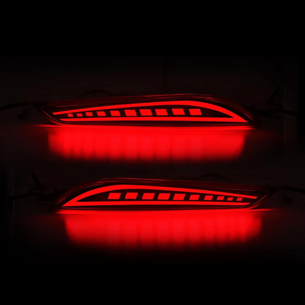 Per Chevrolet Cruze Luci Riflettenti LED paraurti Posteriore Auto Indicatori di Direzione Dinamici Luci di Frenata di Marcia Luci di Guida 12V