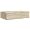 Vidaxl Półka Ścienna Z Szufladą, Kolor Dębu, 40 X 23,5 X 10 Cm, Mdf