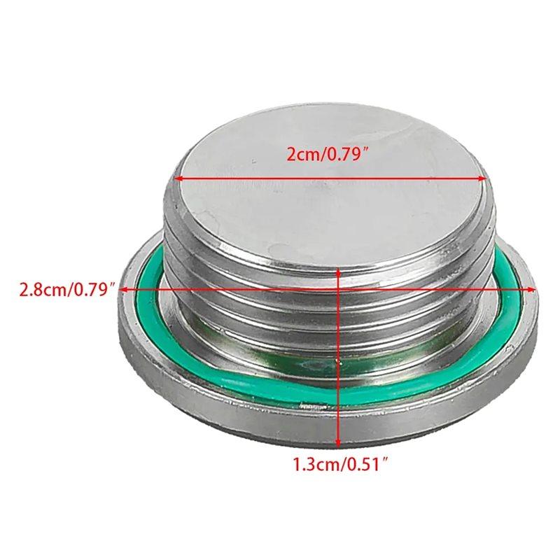 Sello de Tapón de Drenaje de Aceite del Eje Trasero de la Caja de Transferencia Diferencial Con Junta Tórica Apto Para BMW Serie 1-7 F01 F10 33117525064