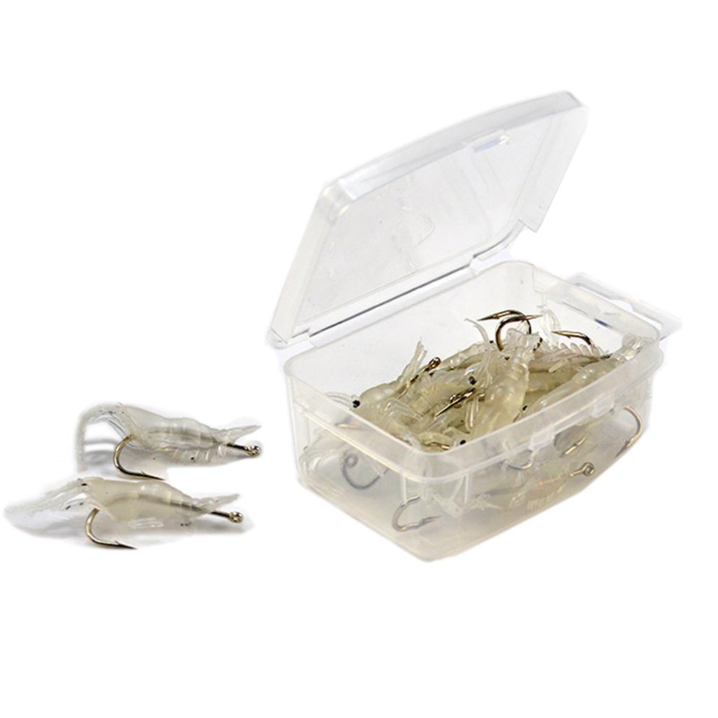 10 Stück Weiche Garnelen Angelköder Simulation Weiche Garnelenköder Garnelenköder Haken Weiche Garnelen Angelköder Weiche Garnelenköder