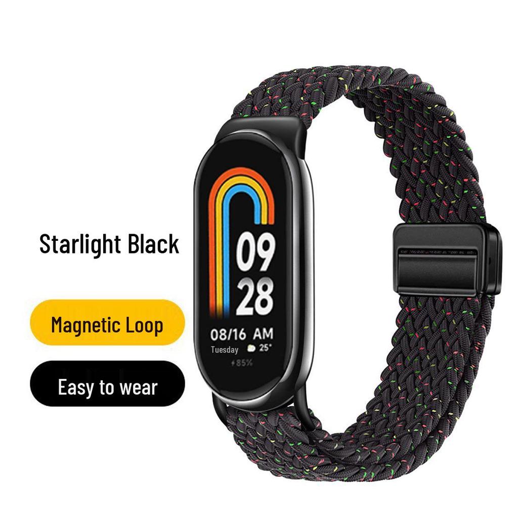 Xiaomi Band 10 Nylon Woven Strap with Built-in Magnetic Buckle, Compatible with Xiaomi 9/8.