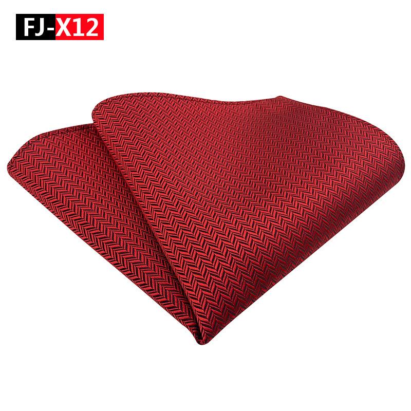 2025 Men's Versatile Floral Solid Color Polyester Pocket Square