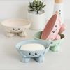 1Pcs Eco-Friendly Soap Box Non-Slip Soap Dish Bathroom Supplies Soap Holder Cartoon Shape Storage Box Bathroom Accessories