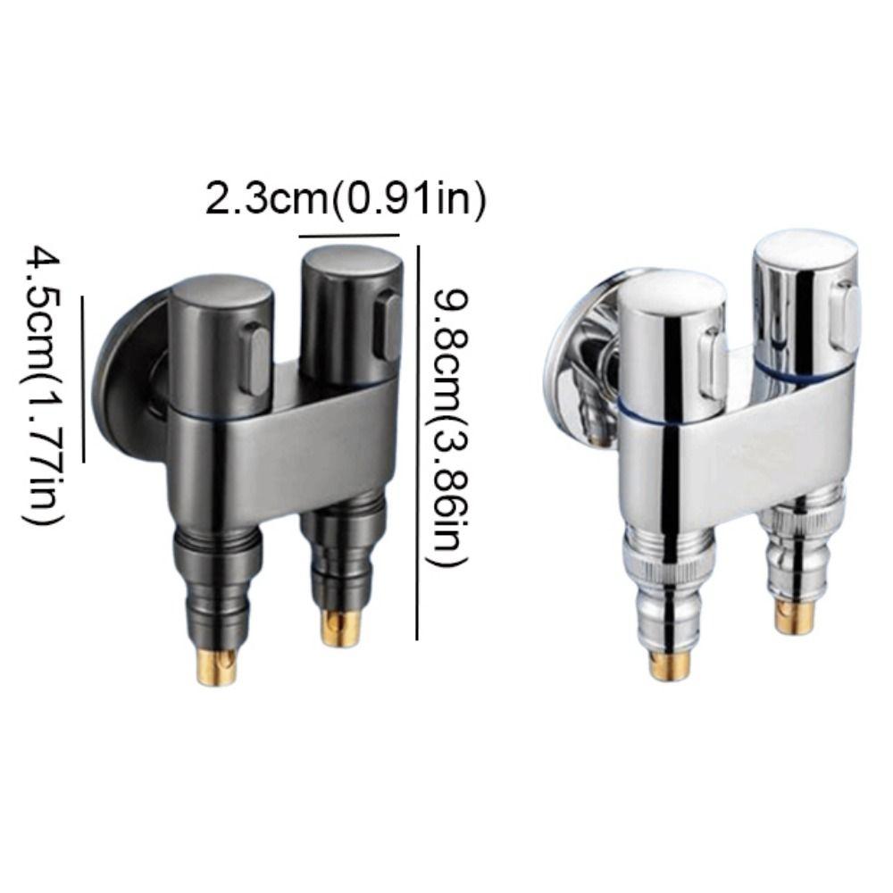 Automatic Water Stop Faucet Water Stop Valve Dual Control Toilet Triangle Valve  Laundry Room