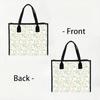 Floral Tote Bag Casual Large Capacity Shoulder Bag for Daily Shopping Travel