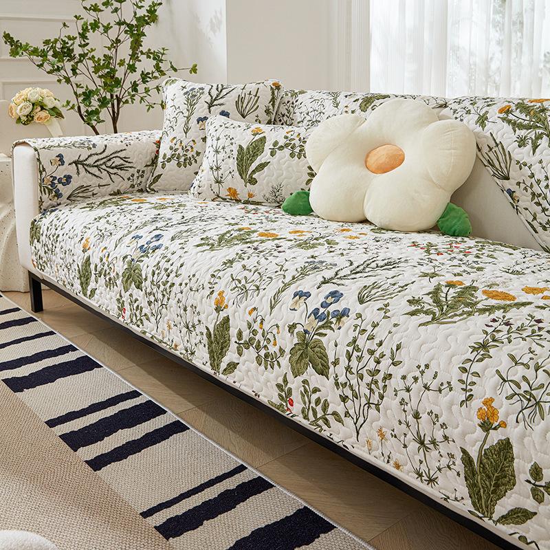 Einfachheit Universal Alle Jahreszeiten Sofa Handtuch Baumwollstoff Kunst Jacquard Sofa Kissen Dekorieren Möbel Sofaüberwurf Rückenlehnenbezug