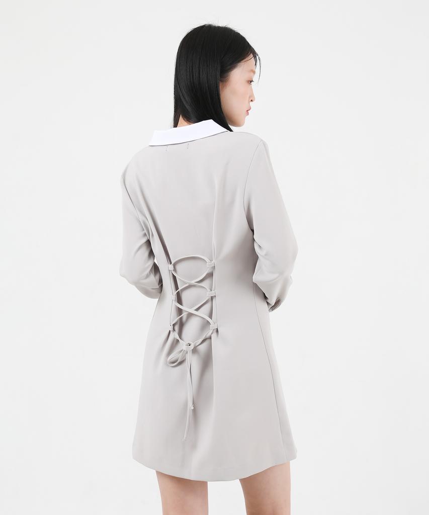 Catharsis Corset Collar Dress Beige One Size